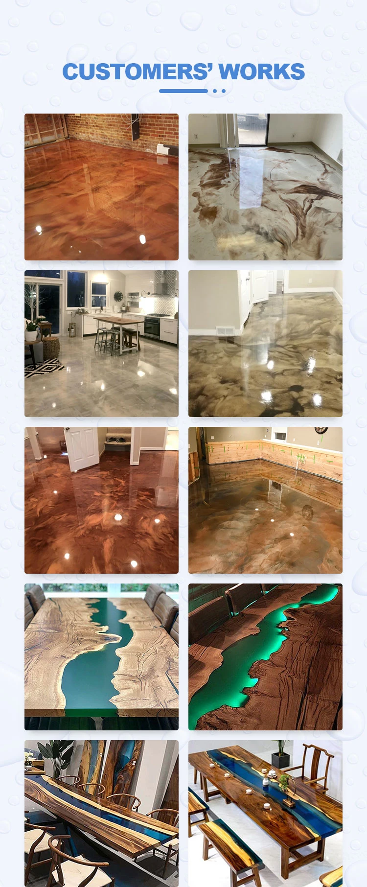 Transparent Liquid Light Color Epoxy Adhesives Resin Epoxy for Epoxy Flooring Coating