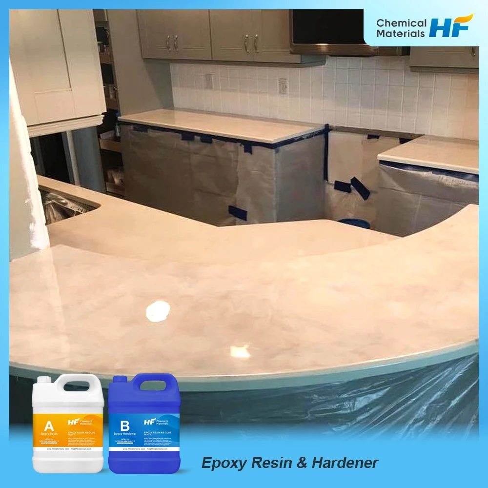 Customize Formula Clear Epoxy Liquid for Bartop Epoxy Resin and Hardener Transparent Best Epoxy and Resin Stone Coutertops