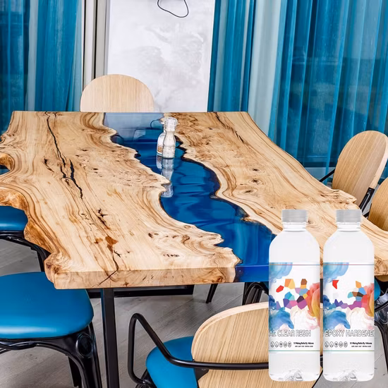 Лидер продаж, 1 кг эпоксидной смолы для деревянного стола River, жидкий прозрачный мягкий клей, кристаллическая смола, верхний клей Ab для изделий из дерева